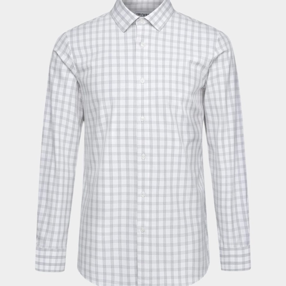 TruWear Gray Checkered Medium Slim Fit Phenom Professional 16/33/34